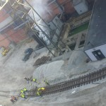Building 176m railway in the factory ,,BOR''-Serbia